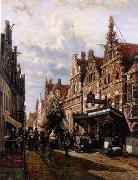 unknow artist European city landscape, street landsacpe, construction, frontstore, building and architecture. 165 oil painting reproduction